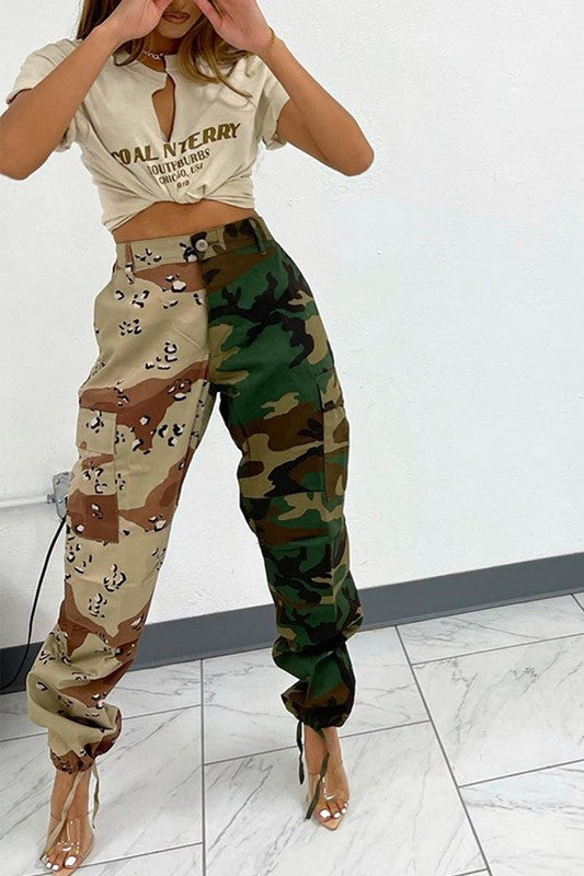 Two Tone Camouflage Pants