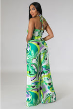 Pucci Halter Wide Leg Set