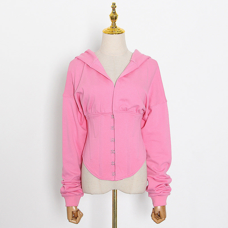 Lace Up Back Corset Hoodie – Ms Catwalk LLC