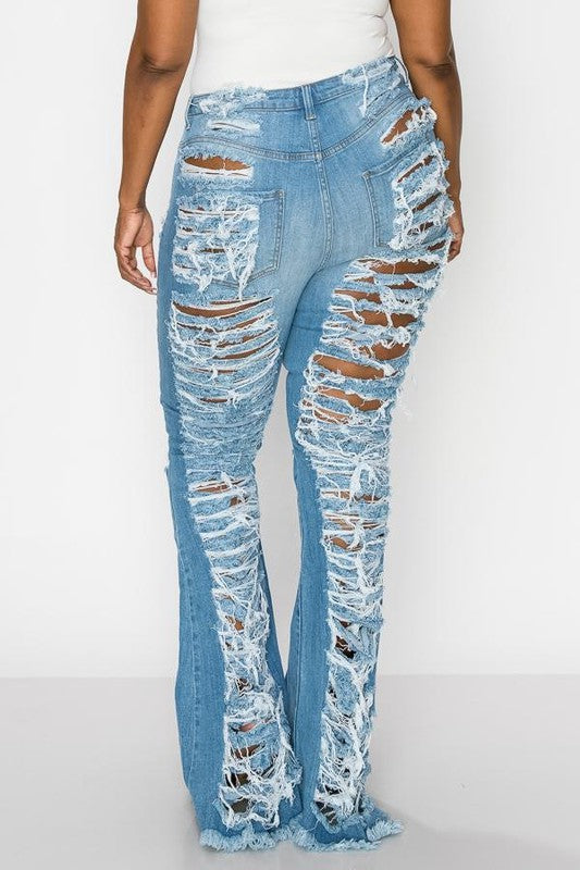 Back Ripped Jeans Womens Rips Outlet Pants With Rips In The Back